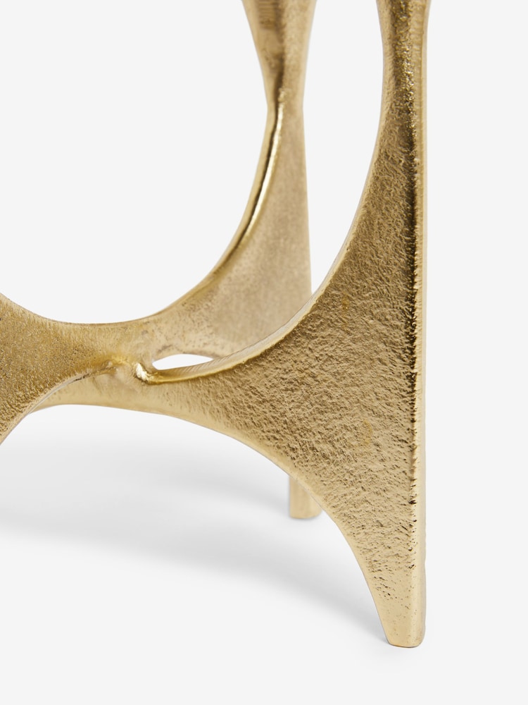 Gold Metal Candelabra - Image 7 of 7