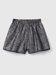 Benetton Girls 100% Cotton Sequin High Waist Shorts - Image 2 of 3