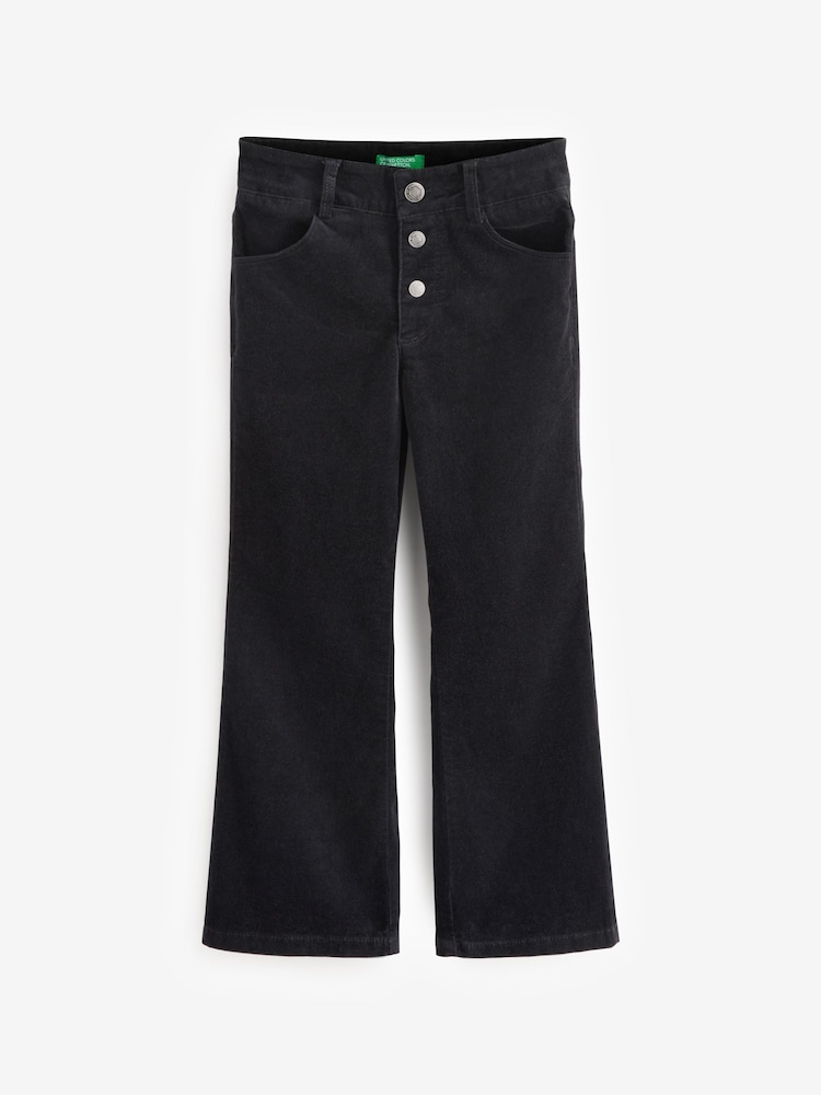 أسود - بنطلون أوسع من أسفل قطن 100% من Benetton - صورة 1 من 1 أسود - بنطلون أوسع من أسفل قطن 100% من Benetton - صورة 1 من 1