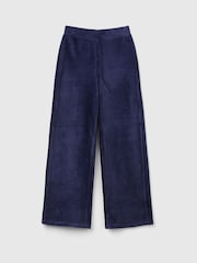 Benetton Blue Palazzo 100% Cotton Trousers - Image 2 of 3