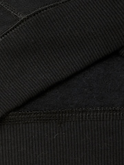 Benetton Brushed Fleece Zipped Black Hoodies Faux Fur Lined Hood - Image 3 of 3