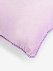 Lilac Purple 50 x 50cm Matte Velvet Contrast Pipe Cushion - Image 5 of 5