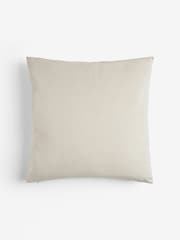 Light Natural 59 x 59cm Velvet Pleat Cushion - Image 4 of 5