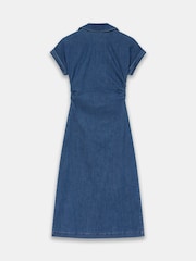 Mint Velvet Blue Denim Midi Dress - Image 7 of 7