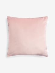 Peach Pink 59 x 59cm Matte Velvet Cushion - Image 3 of 5