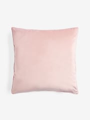 Peach Pink 59 x 59cm Matte Velvet Cushion - Image 4 of 5