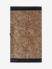 Rockett St George Leopard Wet & Wild Slogan 100% Cotton Velour Towel - Image 7 of 8