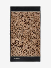 Rockett St George Leopard Wet & Wild Slogan 100% Cotton Velour Towel - Image 8 of 8
