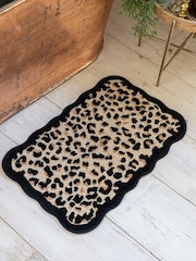 Rockett St George Leopard 100% Cotton Bath Mat - Image 1 of 4