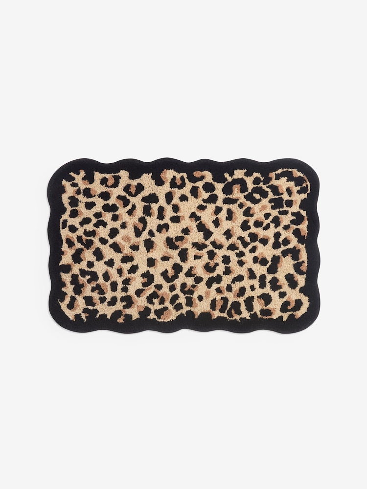 Rockett St George Leopard 100% Cotton Bath Mat - Image 4 of 4