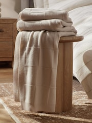N. Premium Knitted Wool Throw - Изображение 2 из 8