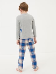 FatFace Blue Shelter Whale Pyjama Set - Image 3 of 6