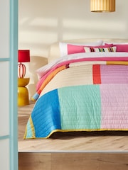 Multi Bright Joy Stripe Quilted Bedspread - Image 1 of 5