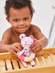 JoJo Maman Bébé Pink Mouse Bath Doll Toy - Image 1 of 4