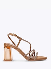Carvela Brown Paparazza Jewel Block Sandals - Image 1 of 5