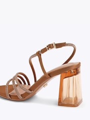 Carvela Brown Paparazza Jewel Block Sandals - Image 4 of 5