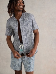 White Stuff Blue Waves Swim Shorts - Image 1 of 7