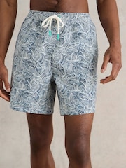 White Stuff Blue Waves Swim Shorts - Image 2 of 7