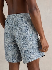 White Stuff Blue Waves Swim Shorts - Image 3 of 7
