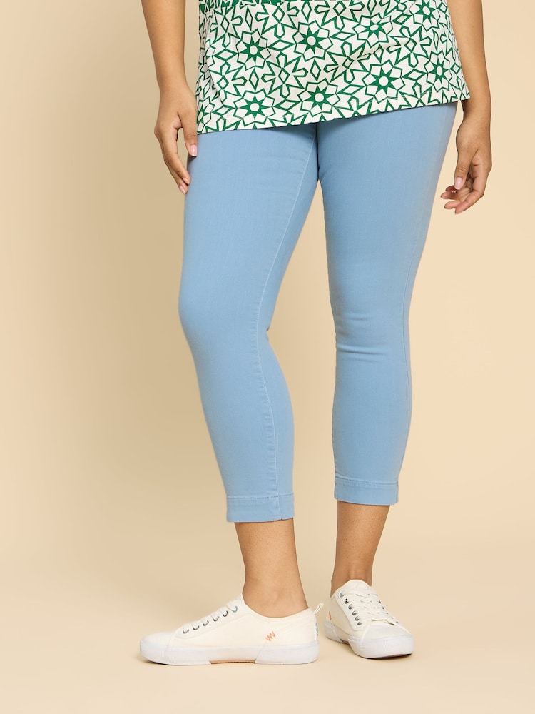 White Stuff Blue Janey Crop Jeggings - Image 1 of 7