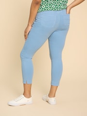 White Stuff Blue Janey Crop Jeggings - Image 2 of 7
