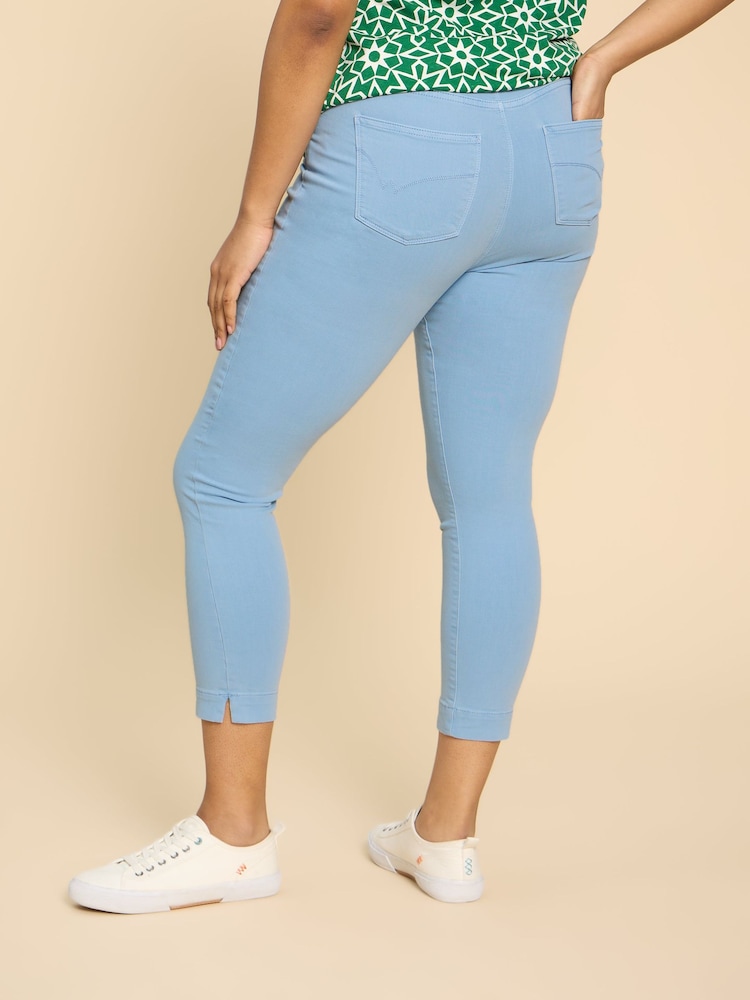 White Stuff Blue Janey Crop Jeggings - Image 2 of 7