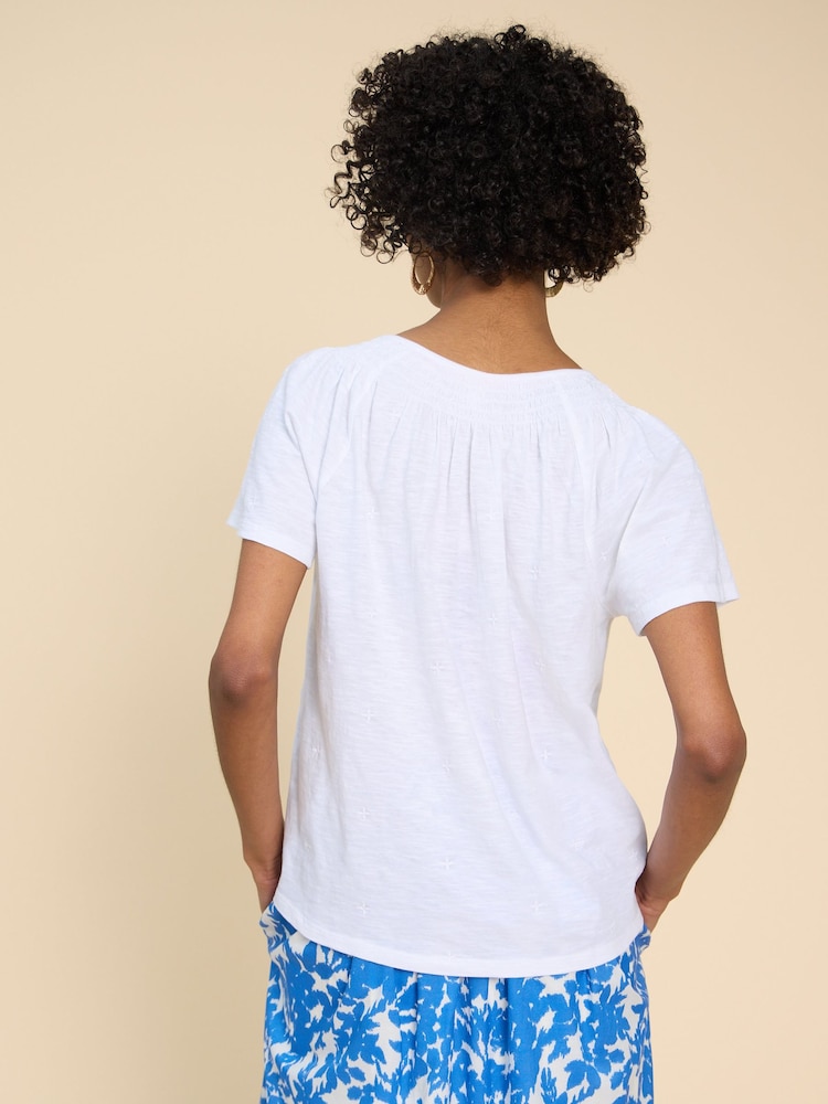 White Stuff Notch Neck Luella Embroidered Top - Bild 2 von 7