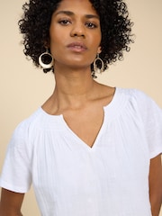 White Stuff Notch Neck Luella Embroidered Top - Bild 4 von 7