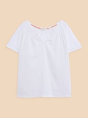 White Stuff Notch Neck Luella Embroidered Top - Bild 5 von 7