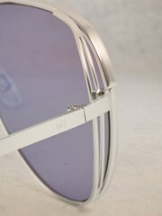 White Stuff Silver Tone Hana Style Sunglasses - Image 3 of 4