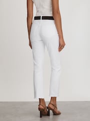 Paige Straight Leg Raw Hem Jeans - Image 3 of 5