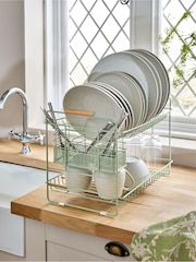 Sage Green Wire 2 Tier Drainer - Image 2 of 4