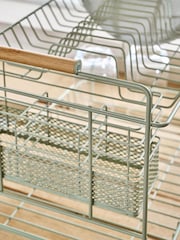Sage Green Wire 2 Tier Drainer - Image 3 of 4