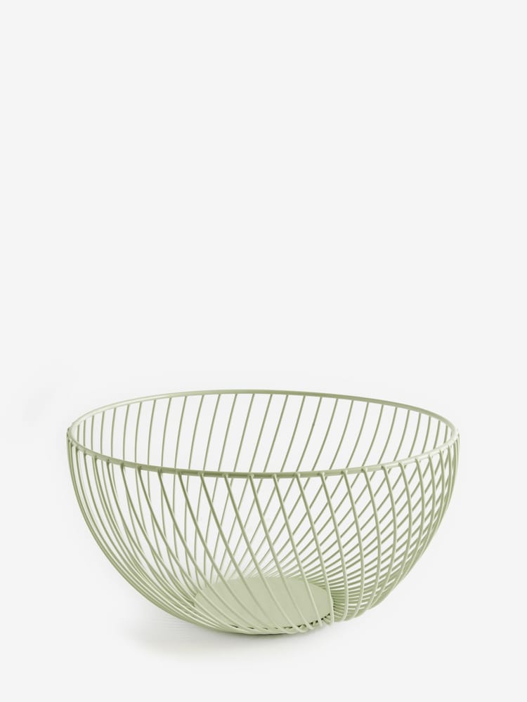 Sage Green Moderna Wire Fruit Bowl - Image 4 of 4
