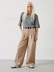 Hush Nude Ali Wide Chino Trousers - Image 1 of 5