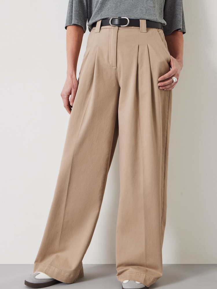 Hush Nude Ali Wide Chino Trousers - Image 2 of 5