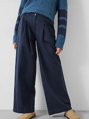 Hush Blue Ali Wide Chino Trousers - Image 2 of 5