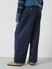 Hush Blue Ali Wide Chino Trousers - Image 3 of 5