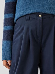 Hush Blue Ali Wide Chino Trousers - Image 4 of 5
