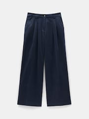 Hush Blue Ali Wide Chino Trousers - Image 5 of 5