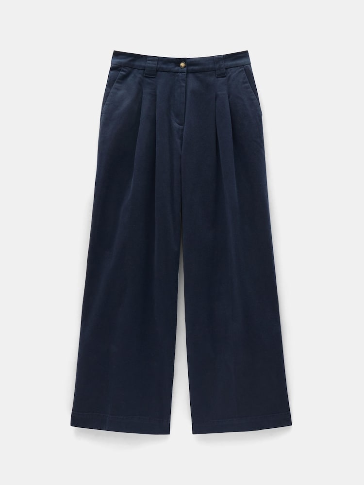 Hush Blue Ali Wide Chino Trousers - Image 5 of 5
