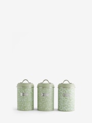 Set of 3 Sage Green Cordelia Ditsy Floral Storage Tins - Image 4 of 4