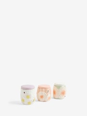 Set of 3 Pastel Lila Floral Storage Jars - Image 5 of 5
