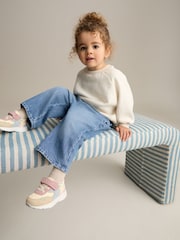 Blue Denim Wide Leg 100% Cotton Jeans (3mths-7yrs) - Image 2 of 9