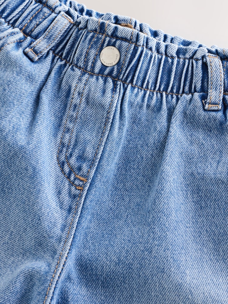 Denim Floral Print Embroidered Barrel-Leg Jeans (3mths-7yrs) - Image 8 of 10