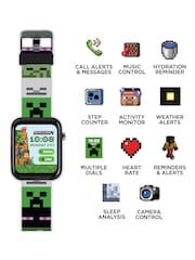 Peers Hardy Green Minecraft Green Printed Strap Smart Watch - Image 3 of 4