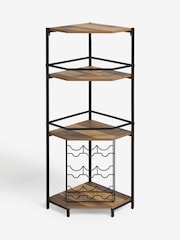 Black Bronx Corner Wine Rack - Image 4 of 6