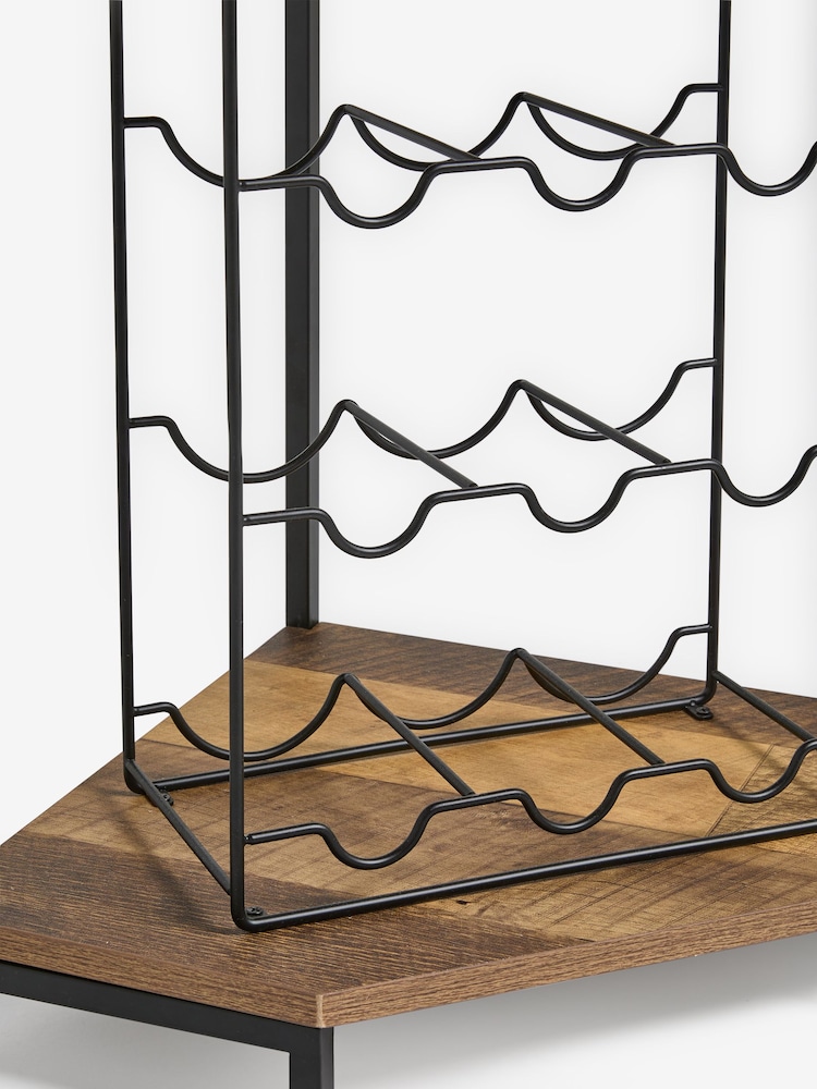 Black Bronx Corner Wine Rack - Image 6 of 6
