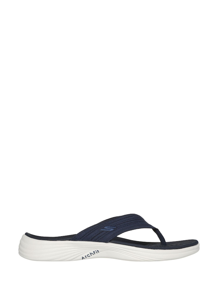 Skechers Navy Womens Arch Fit Radiance Lure Sandals - Image 1 of 5