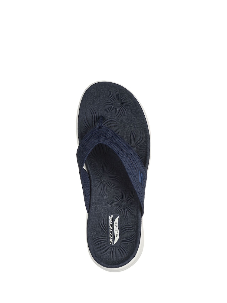 Skechers Navy Womens Arch Fit Radiance Lure Sandals - Image 5 of 5